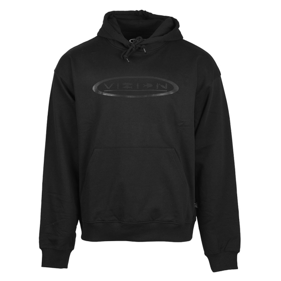 Vision Fish Oval Hoodie Black in der Gruppe Kleidung & Schuhe / Kleidung / Pullover / Hoodies bei Sportfiskeprylar.se (V3045-Sr)