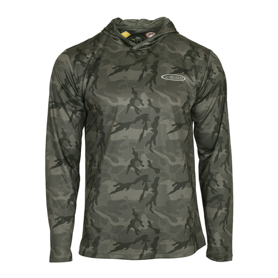 Vision Bamboo Bug & UV Hoodie Camo in der Gruppe Kleidung & Schuhe / Kleidung / Pullover / Hoodies bei Sportfiskeprylar.se (V3053-XSr)