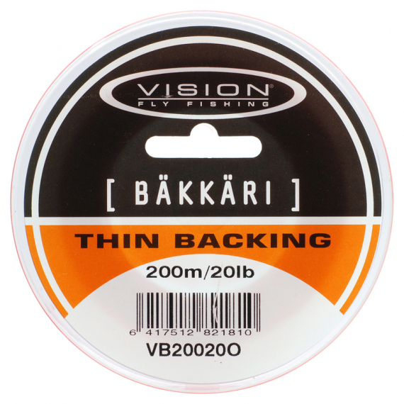 Vision Bäkkäri 200m Orange 20lb in der Gruppe Schnüre / Fliegenschnüre / Backing bei Sportfiskeprylar.se (VB20020O)