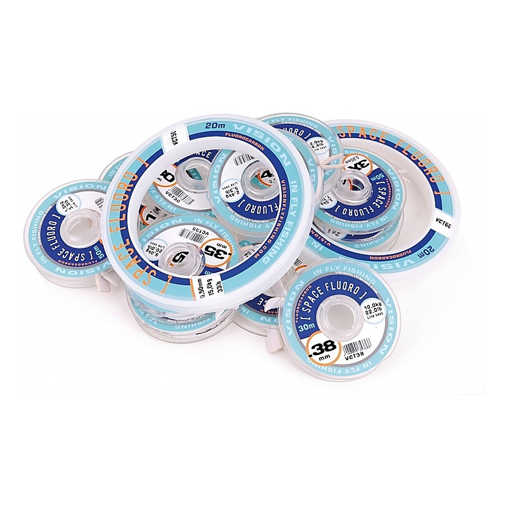 Space Fluoro Tippets in der Gruppe Haken & Zubehör / Vorfächer & Vorfachmaterial / Vorfachmaterial / Vorfachmaterial Fliegenfischen bei Sportfiskeprylar.se (VCT0r)
