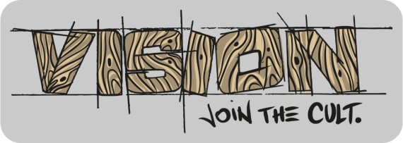 Vision Join the cult sticker 150mm in der Gruppe Sonstiges / Aufkleber & Dekale bei Sportfiskeprylar.se (VS6)