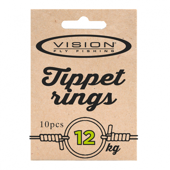 Vision Tippet Rings, Small 12kg test in der Gruppe Haken & Zubehör / Vorfächer & Vorfachmaterial / Vorfachmaterial / Vorfachmaterial Fliegenfischen bei Sportfiskeprylar.se (VTR)