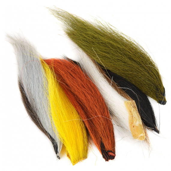 Bucktail Assort. 6 Regular Colors in der Gruppe Haken & Zubehör / Fliegenbinden / Fliegenbindematerial / Haar Material / Sonstiges Haarmaterial bei Sportfiskeprylar.se (W-BTA000)