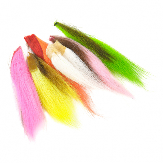 Bucktail Assortment. 6 Flourescent Colors in der Gruppe Haken & Zubehör / Fliegenbinden / Fliegenbindematerial / Haar Material / Bucktails bei Sportfiskeprylar.se (W-BTA500)
