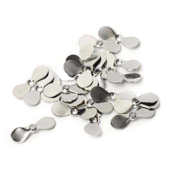 Fly Propellers - Small Silver in der Gruppe Haken & Zubehör / Fliegenbinden / Fliegenbindematerial / Popper, Magic Head usw. bei Sportfiskeprylar.se (W-FPL3255)