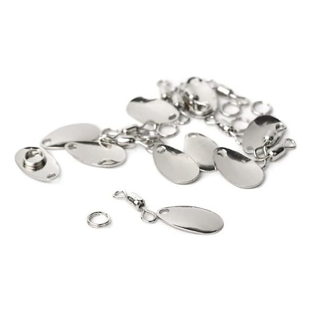Wapsi Fly Spinner Blades, 0 Nickel (10-pcs) in der Gruppe Haken & Zubehör / Rig Zubehör / Andere Rig-Zubehör bei Sportfiskeprylar.se (W-FSB1255)