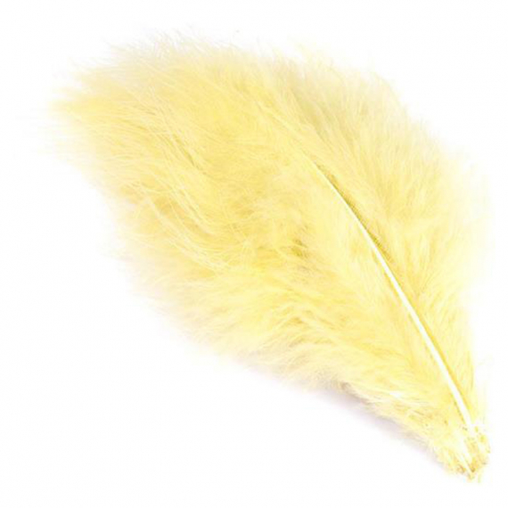Marabou Plumes - Cream in der Gruppe Haken & Zubehör / Fliegenbinden / Fliegenbindematerial / Feder & Bälge / Hackle bei Sportfiskeprylar.se (W-MA002)