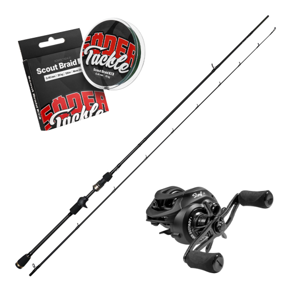 Westin W3 Finesse Crank-T 2nd 7\' ML 5-20g & Scout BC Combo in der Gruppe Angelsets / Baitcast Sets / Baitcast Sets Barsch bei Sportfiskeprylar.se (W359-0702-MLSCOUTBCSET)