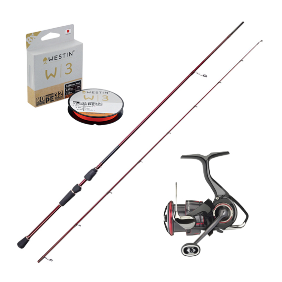 LinaWestin W6 Finesse TC 7\'1\'\'/213cm ML 5-15g & Daiwa Fuego Combo in der Gruppe Angelsets / Spinning Sets / Barsch Spinning Combo bei Sportfiskeprylar.se (W6FINNESEFUEGOSET)