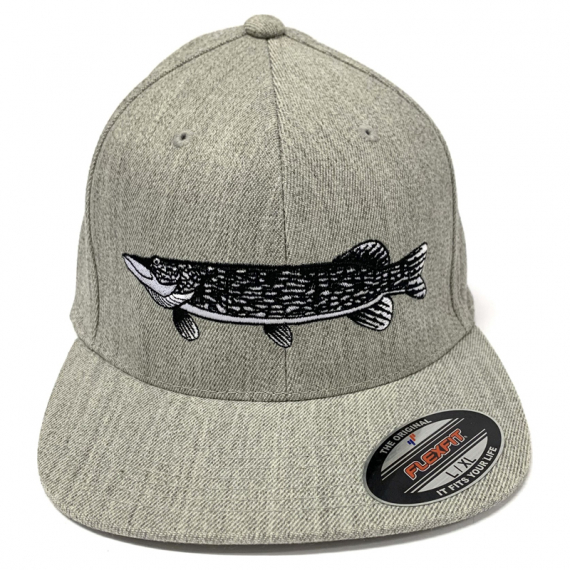 Wolfcreek Pike Logo Fitted Flexfit, Grey Heater in der Gruppe Kleidung & Schuhe / Kappen & Kopfbedeckungen / Caps / Flexfit-Kappen bei Sportfiskeprylar.se (WCL-05-CAP-02-GREYr)