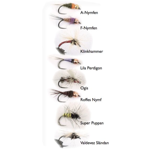 Roffes Äsche Fliegen 8-pack in der Gruppe Köder / Fliegen / Fliegenpaket bei Sportfiskeprylar.se (WFB1211)