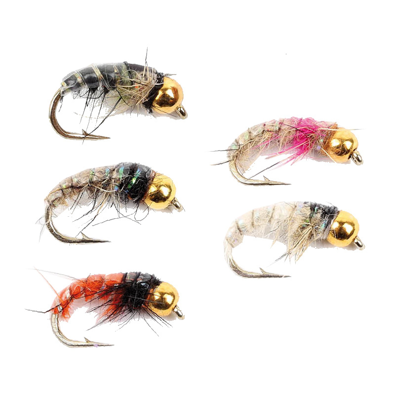 Gold Head Czech Nymphs 5-pack in der Gruppe Köder / Fliegen / Nymphen bei Sportfiskeprylar.se (WFB1217)