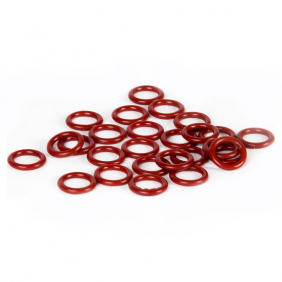 X Zone Wacky Rigging O-rings, 3\'\' & 4\'\' Stick Baits (25pcs) - Red in der Gruppe Haken & Zubehör / Dropshot Zubehör bei Sportfiskeprylar.se (WRO3425-RD)