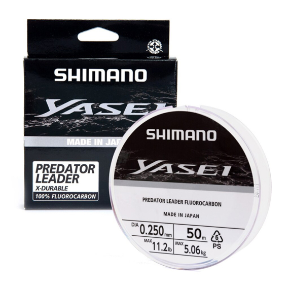 Shimano Line Yasei Fluoro Leader Grey in der Gruppe Haken & Zubehör / Vorfächer & Vorfachmaterial / Vorfachmaterial / Vorfachmaterial Fluorocarbon bei Sportfiskeprylar.se (YASPFL5018r)