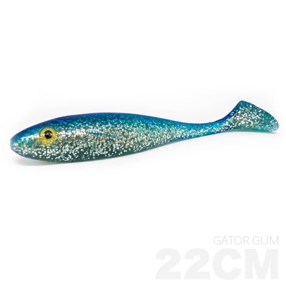 Gator Gum 22cm, 85g - Silver Blue in der Gruppe Köder / Gummiköder / Hecht Gummifische bei Sportfiskeprylar.se (Z-GG22-14-SilverBlue)