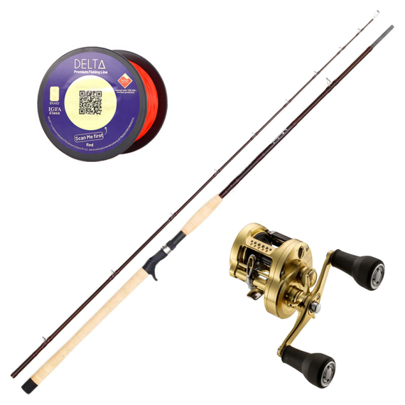Wolfcreek Damn You Rod Pike & Musky Monster 10\' 450g Combo in der Gruppe Angelsets / Baitcast Sets / Baitcast Set Hecht bei Sportfiskeprylar.se (Z-WC10-16-2PCSET)