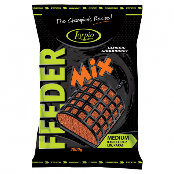 Lorpio Groundbait Feeder Mix 2kg - Medium in der Gruppe Köder / Boilies, Baits & Groundbait / Futter / Groundbait bei Sportfiskeprylar.se (ZA-LO461)