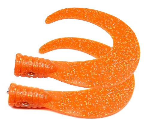 SvartZonker Big Tail (2-pack) - Orange in der Gruppe Köder / Gummiköder / Extra Tails & Curlys bei Sportfiskeprylar.se (ZS101103)
