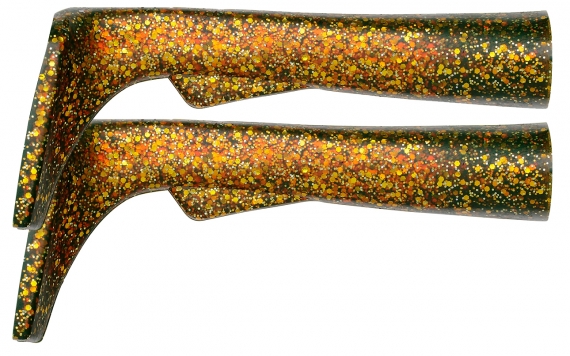 SvartZonker Big Paddle - Real Motoroil Glitter 2-pack in der Gruppe Köder / Extra Schaufelschwänze bei Sportfiskeprylar.se (ZS101610)