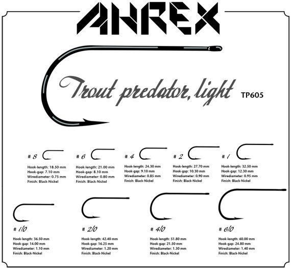 Ahrex TP605 Trout Predator Light 12-pack in der Gruppe Haken & Zubehör / Haken / Fliegenbindenhaken bei Sportfiskeprylar.se (atp605-6r)