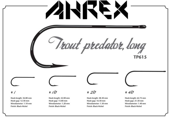 Ahrex TP615 Trout Predator Long 10-pack in der Gruppe Haken & Zubehör / Haken / Fliegenbindenhaken bei Sportfiskeprylar.se (atp615-1r)