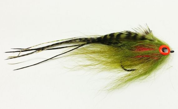 Bauer Pikefly deceiver 4/0 Einzelhaken, Dirty Perch in der Gruppe Köder / Fliegen / Hechtfliegen bei Sportfiskeprylar.se (f18hf1610)
