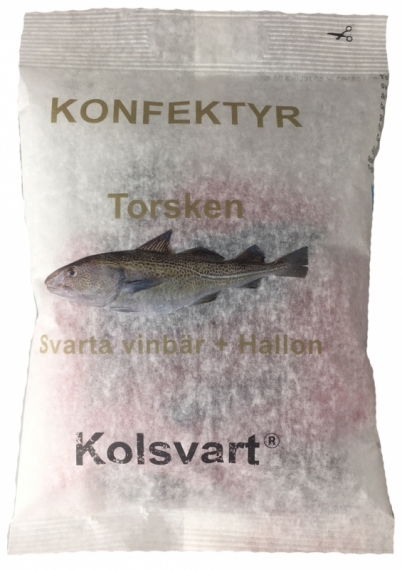 The Cod - Blackcurrant & Raspberry Candy in der Gruppe Outdoor / Camping Essen / Süßigkeiten bei Sportfiskeprylar.se (hallontorsken)