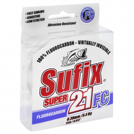 Sufix Super 21 Fluorocarbon 150m Klar 0,28mm