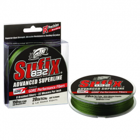 Sufix 832 Braid 120m Braid Green 0,18mm/26LB