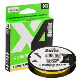 Sufix X4 Braid Hi Vis Yellow 150m 0,235mm 13,6kg