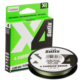 Sufix X4 Braid Lo Vis Green 150m 0,165mm 8,6kg