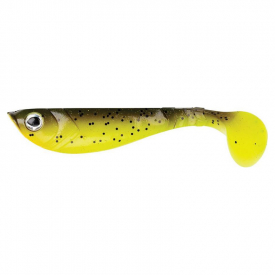 Berkley Pulse Shad 8cm (4stk.) - Brown Chartreuse