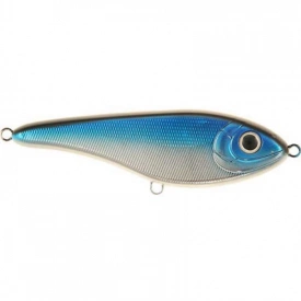Buster Jerk, sinking, 15cm, Blue/Krom