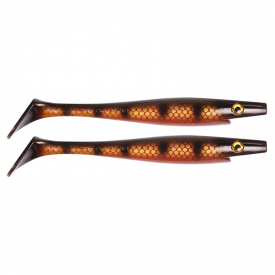 Pig Shad Jr, 20cm, 50g - Black Okiboji Perch - 2pcs