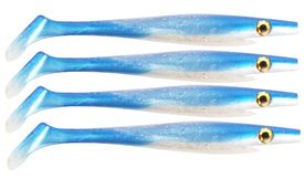 Pig Shad 15cm Nano Size (4-pack) - Blue Pearl