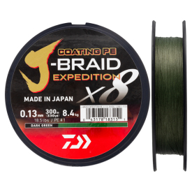 Daiwa J-Braid Expedition x8E 150m Dark Green - 0.32mm