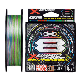 YGK Upgrade X8 Pentagram 150m - PE #0.8 0,148mm, 16lb, 7,2kg
