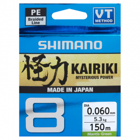 Shimano Kairiki 8 150m Mantis Green 0.315mm 33.5kg
