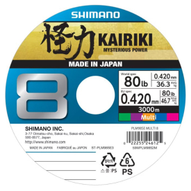 Shimano Kairiki 8 300m Multi Color - 0.28mm 29.3kg