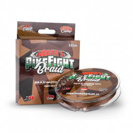 Söder PikeFight Braid X4 135m, Timber Brown - 0.28mm