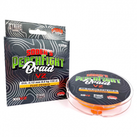 PerchFight Braid X8V2. 0.14mm/10kg - 135m, Fluo Orange