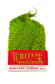 Grizzly dyed Fl. Green Chartreuse