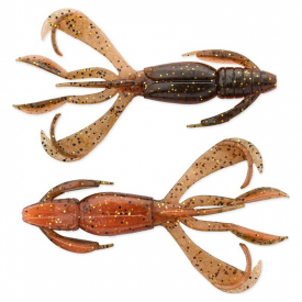 Keitech Crazy Flapper 7cm (8stk) - Green Pumpkin Orange Gold