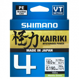 Shimano Kairiki 4, 150m Mantis Green - 0.19mm 11.6kg