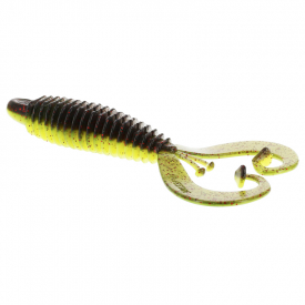Westin RingCraw Curltail 9cm 6g - Black/Chartreuse (5-pack)