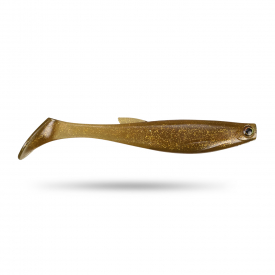 Scout Shad 9cm (5pcs) - Motoroil Gold UV