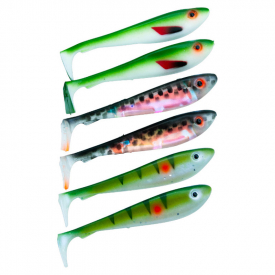 Svartzonker McRubber Shad 9cm Mix (6-pack) - UV