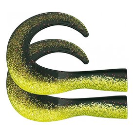 SvartZonker BigTail Junior C22 Black/Chartreuse 2-pack