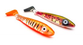McRubber 21 cm Flash Series (2-pack) - Bengal Tiger & Electric Steel Head