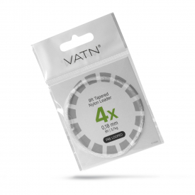 VATN Trout Pre-Looped Tapered Leader 9' - 4X 0,18mm